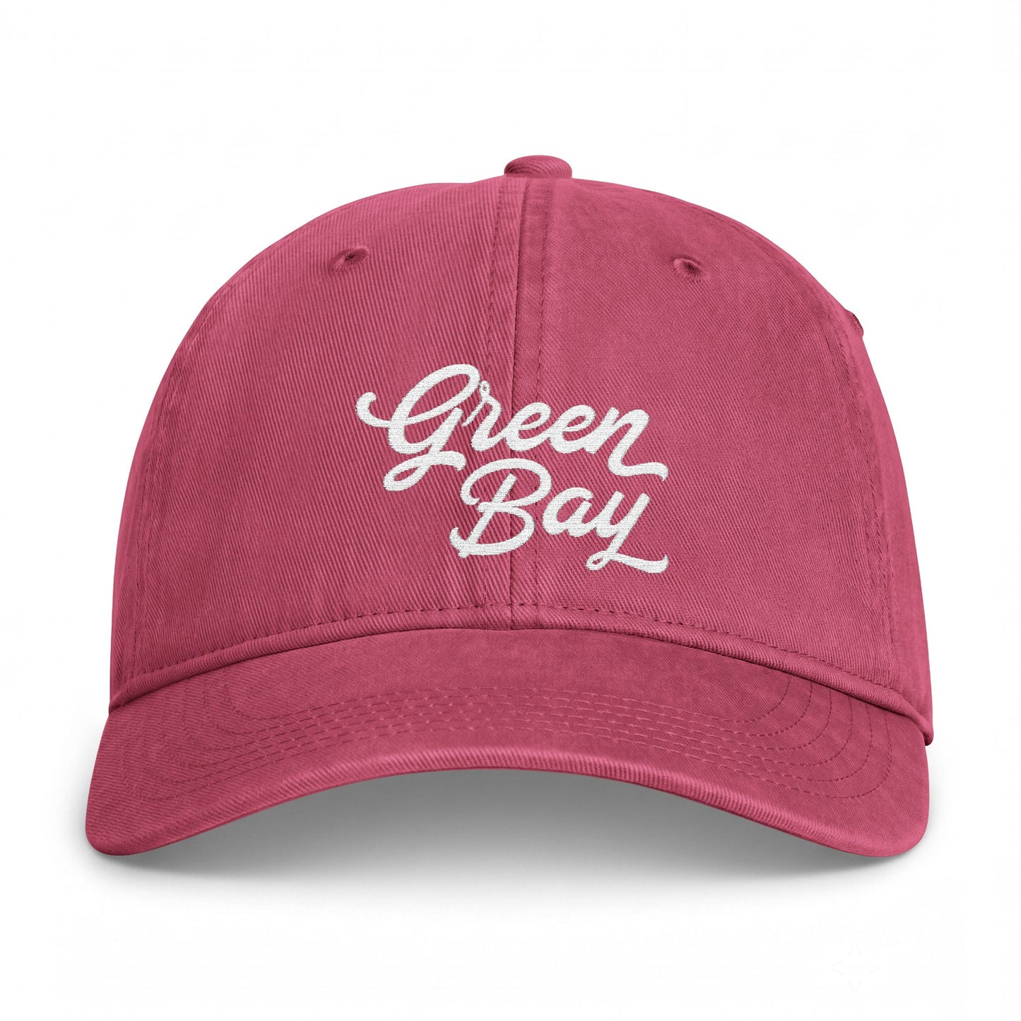 Green Bay Embroidered Vintage Washed Hat