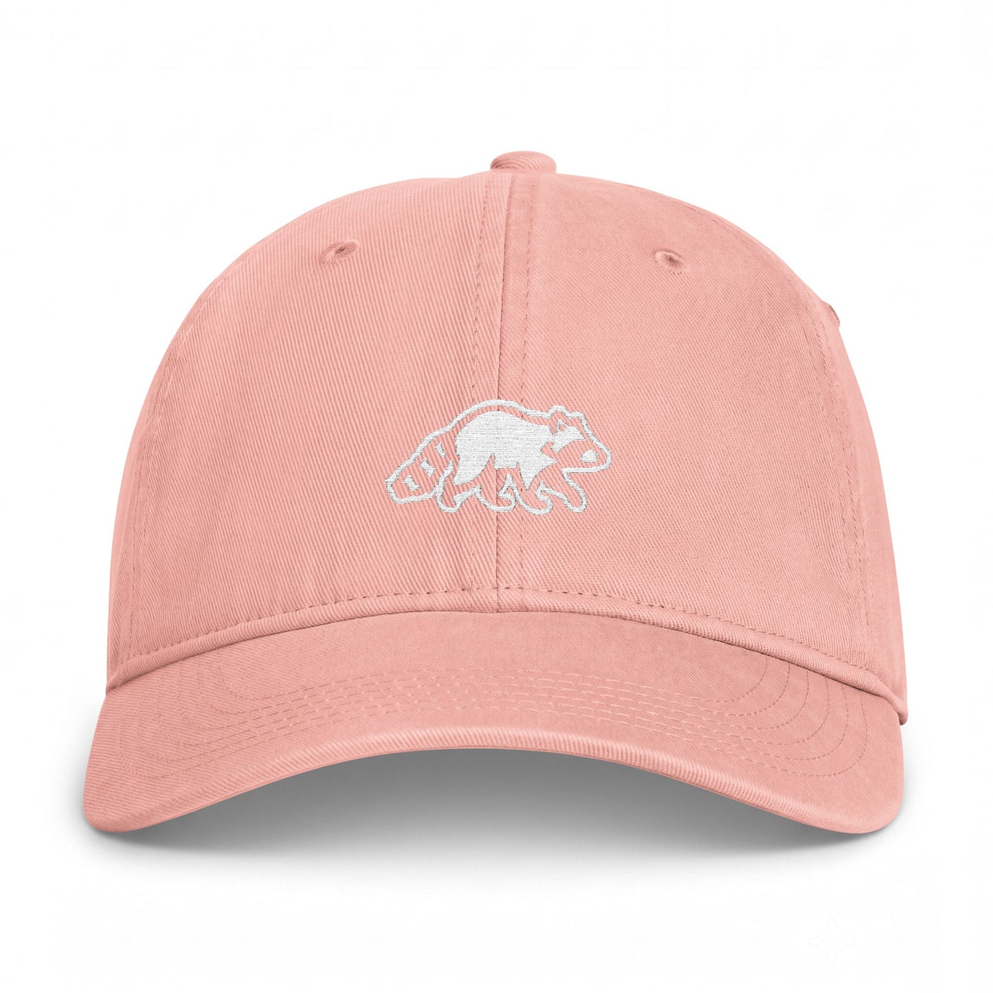 Raccoon Embroidered Vintage Washed Hat