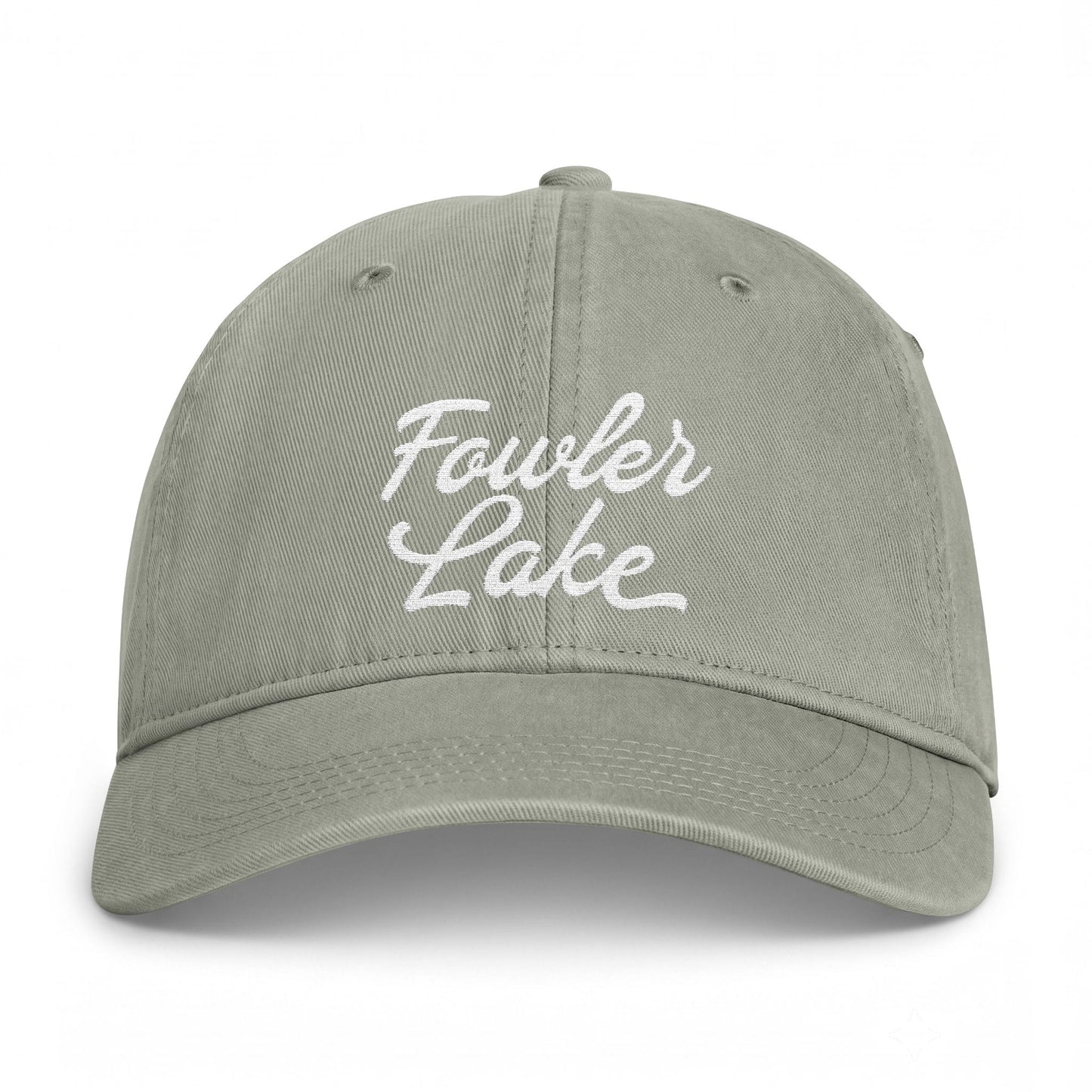 Fowler Lake Embroidered Vintage Washed Hat