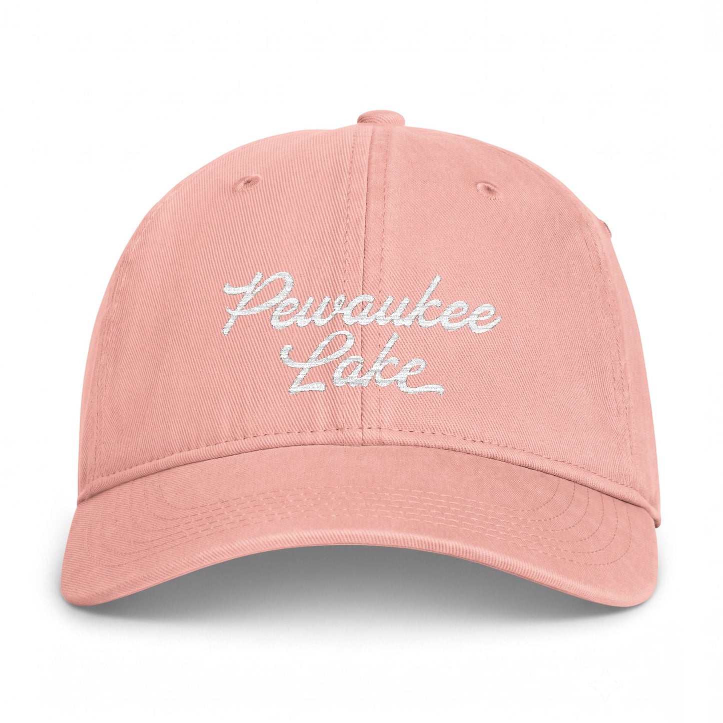 Pewaukee Lake Embroidered Vintage Washed Hat