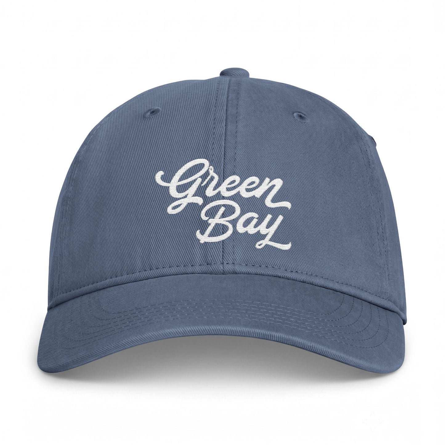Green Bay Embroidered Vintage Washed Hat