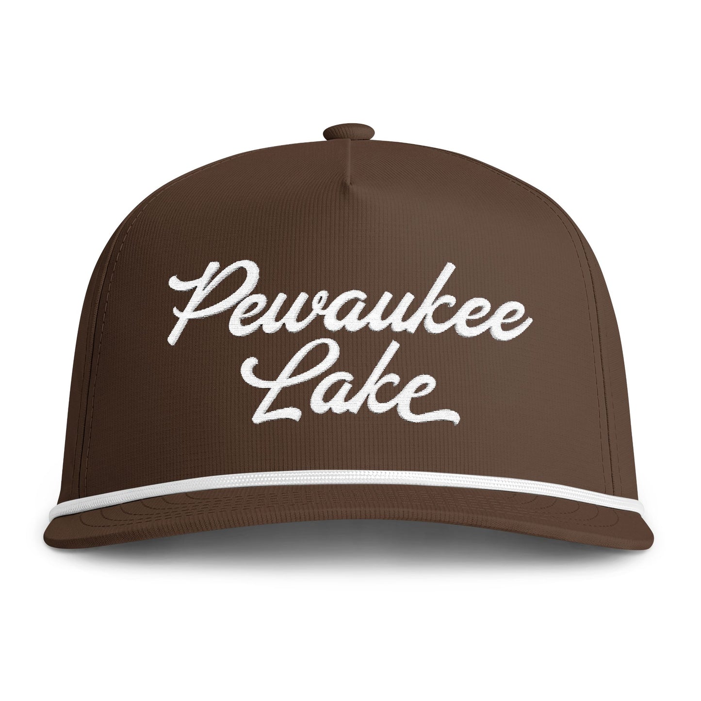 Pewaukee Lake Embroidered Rope Cap