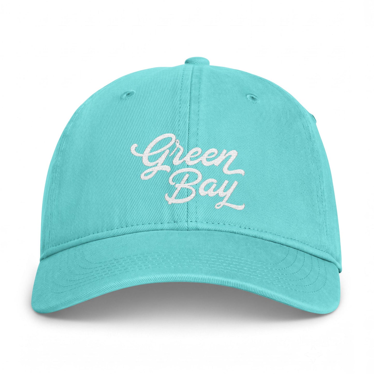 Green Bay Embroidered Vintage Washed Hat