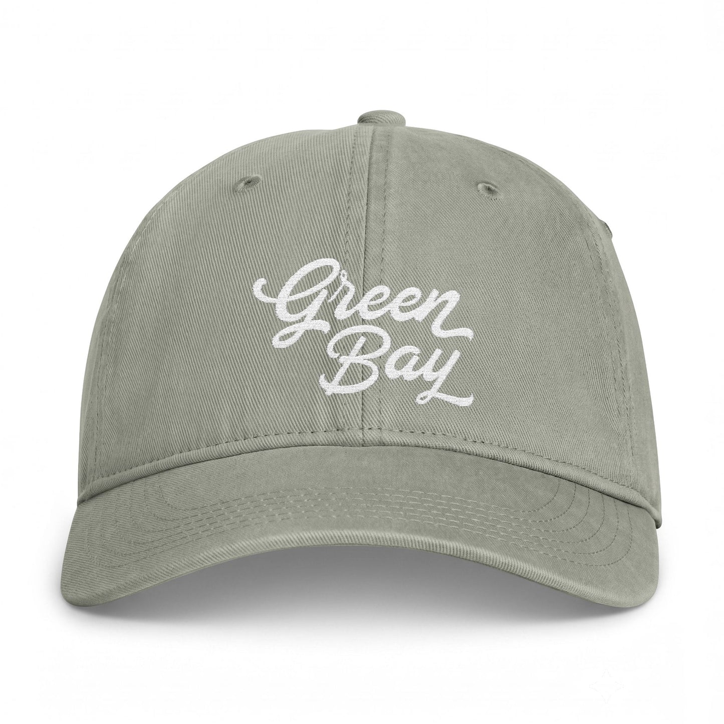 Green Bay Embroidered Vintage Washed Hat