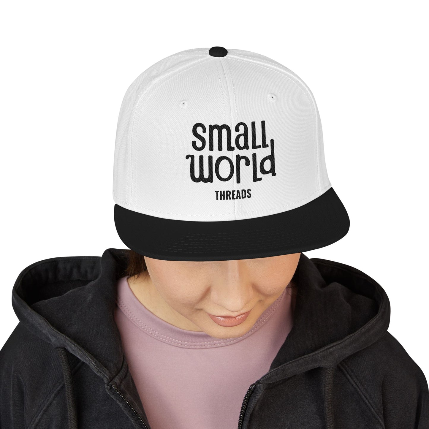 Small World Threads Snapback Hat