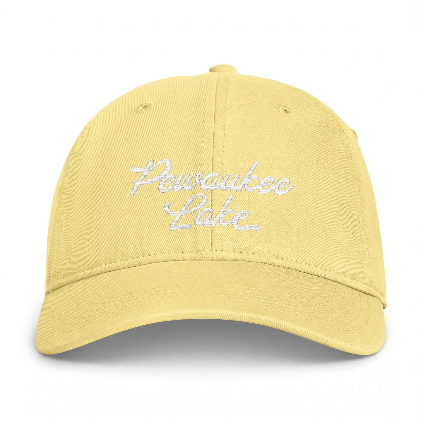 Pewaukee Lake Embroidered Vintage Washed Hat