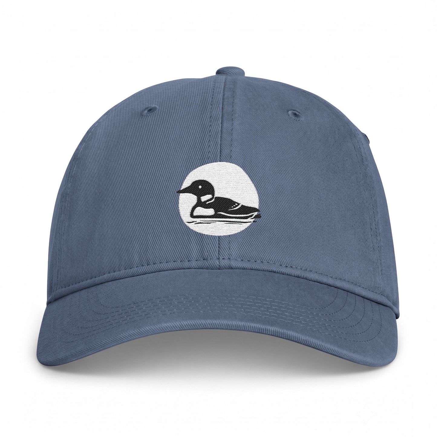 Loon Embroidered Vintage Washed Hat