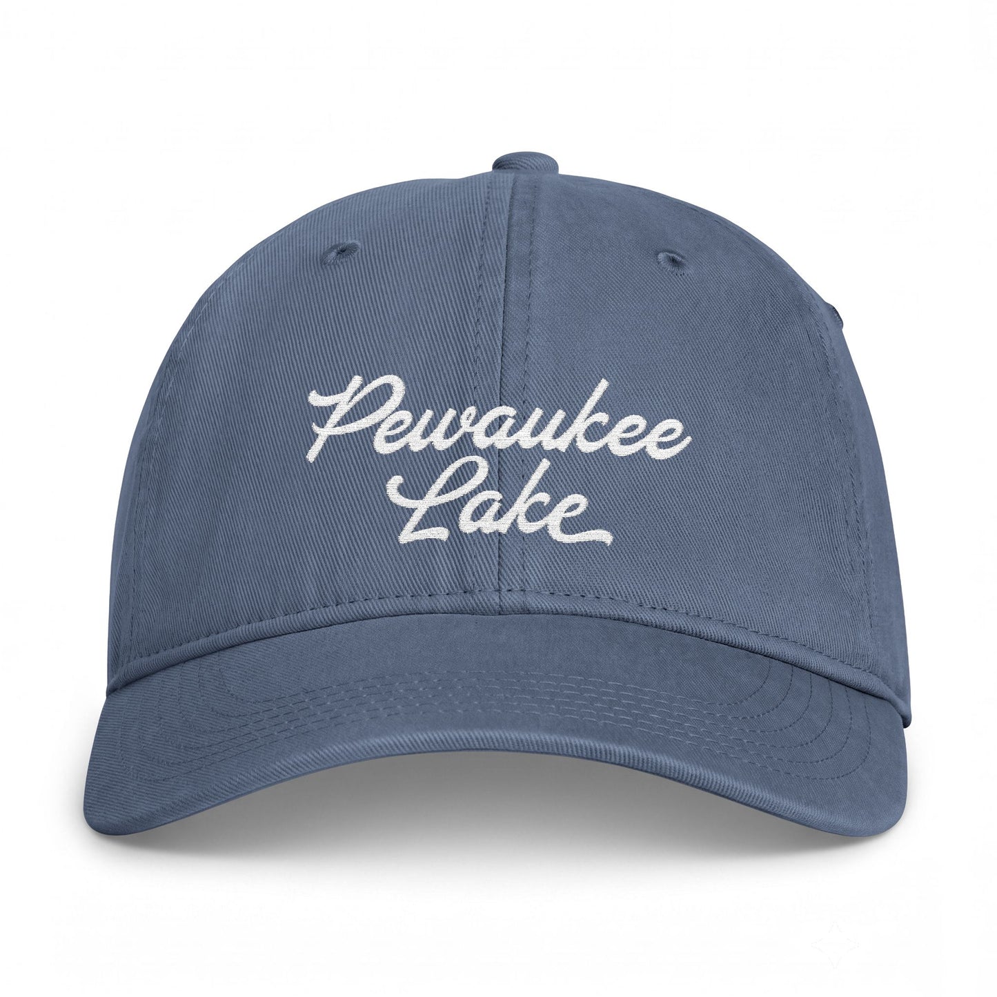 Pewaukee Lake Embroidered Vintage Washed Hat