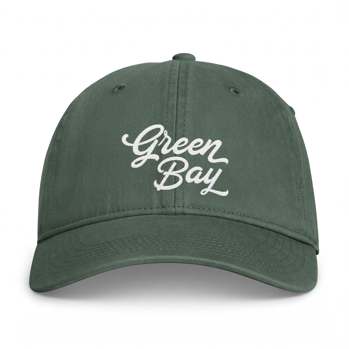 Green Bay Embroidered Vintage Washed Hat