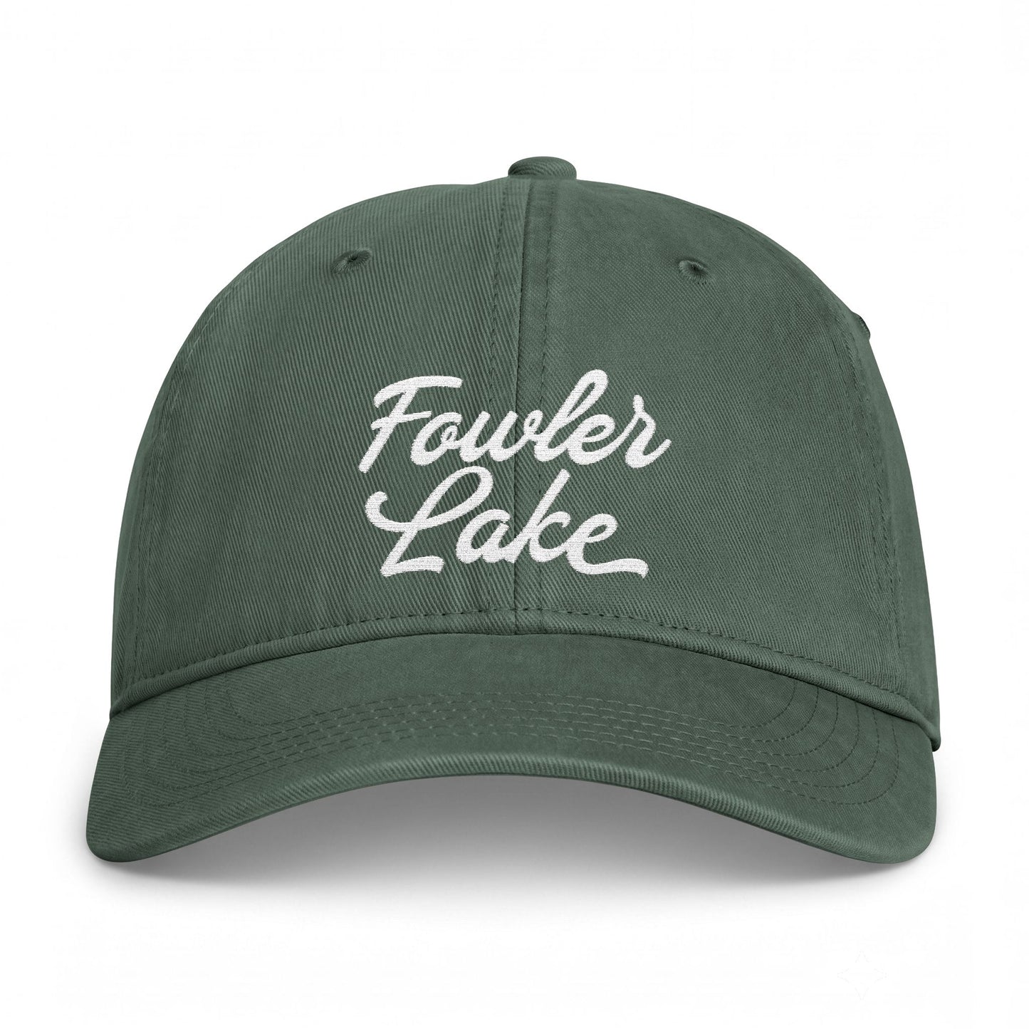 Fowler Lake Embroidered Vintage Washed Hat