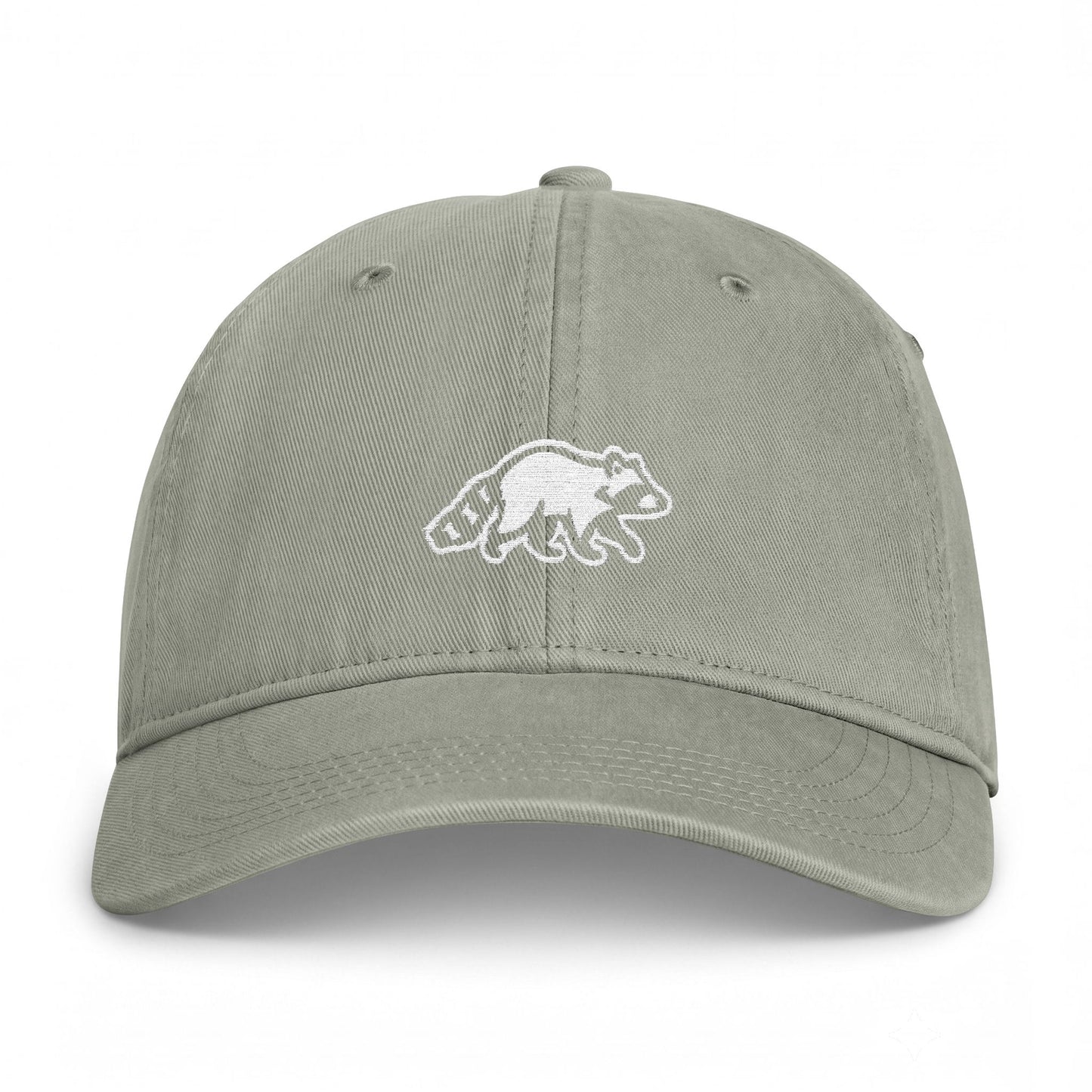 Raccoon Embroidered Vintage Washed Hat