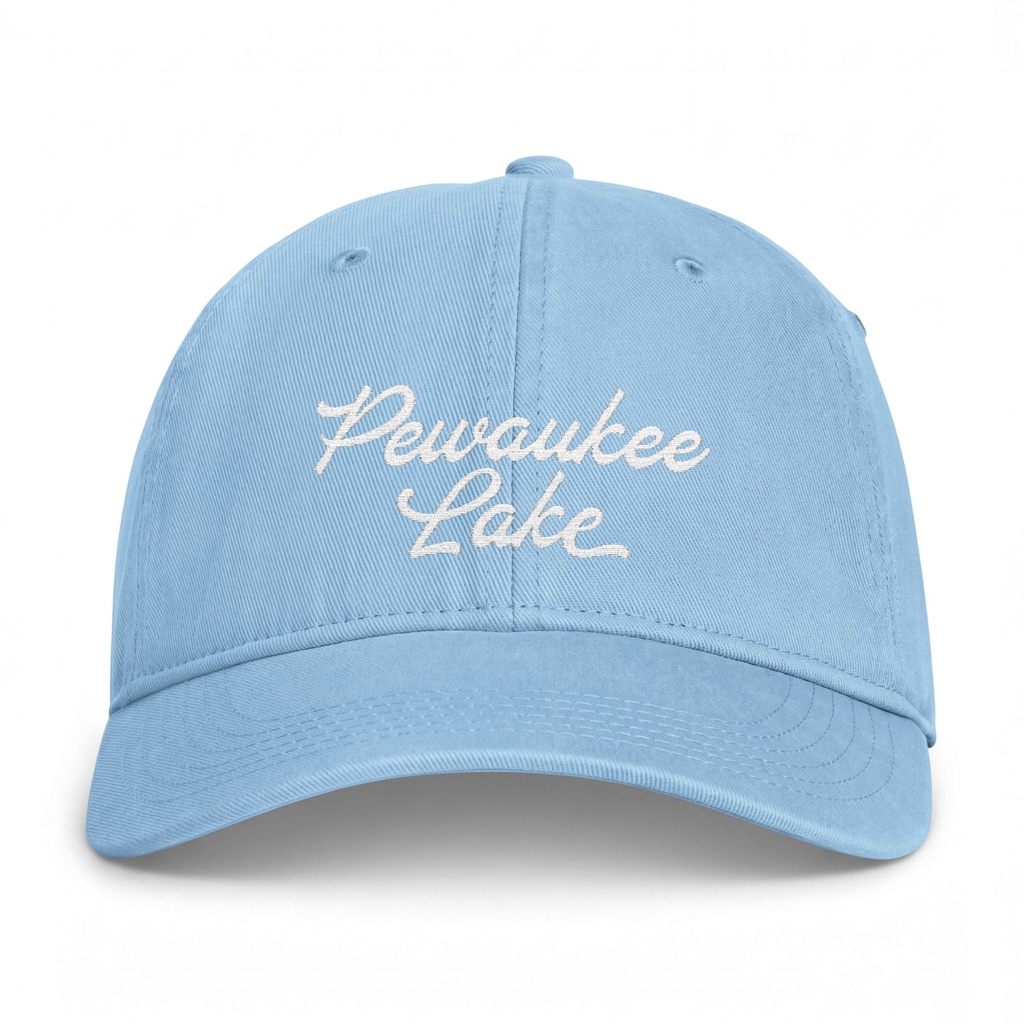 Pewaukee Lake Embroidered Vintage Washed Hat