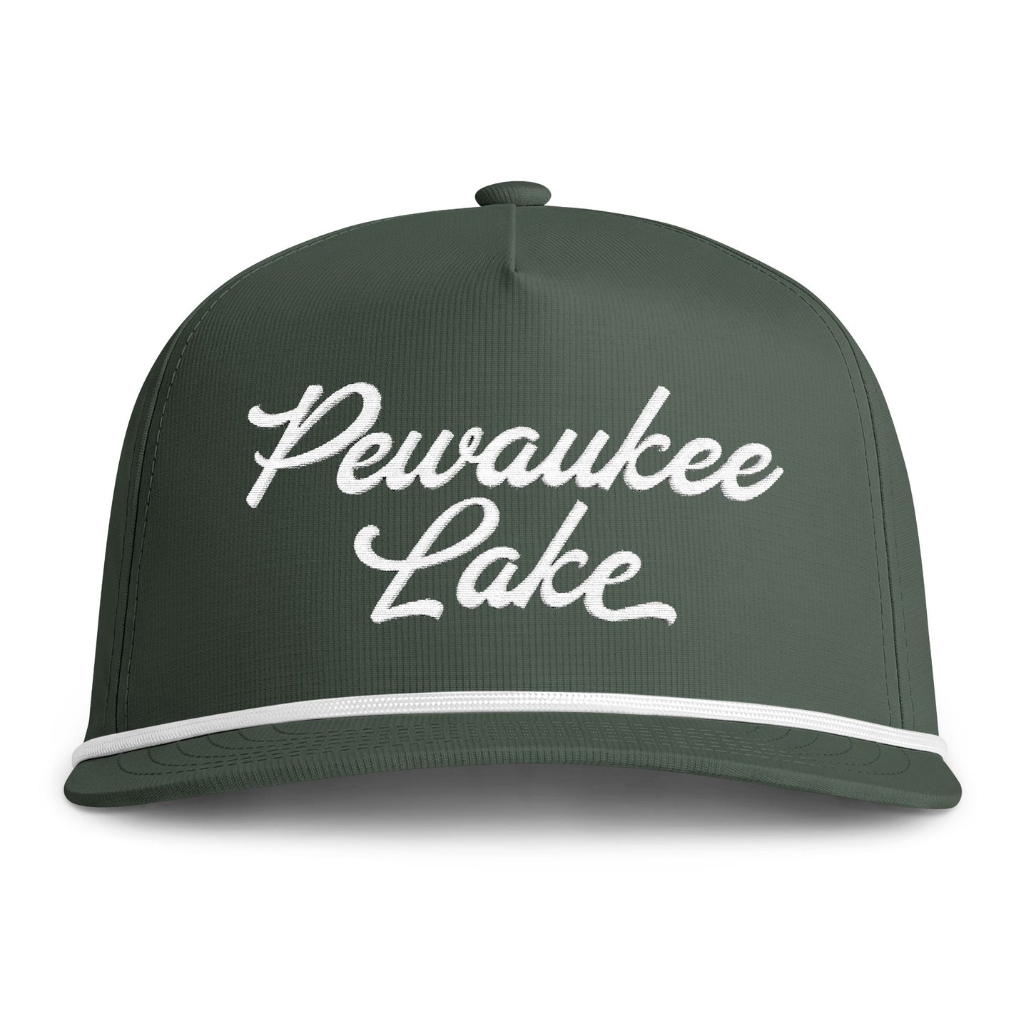 Pewaukee Lake Embroidered Rope Cap