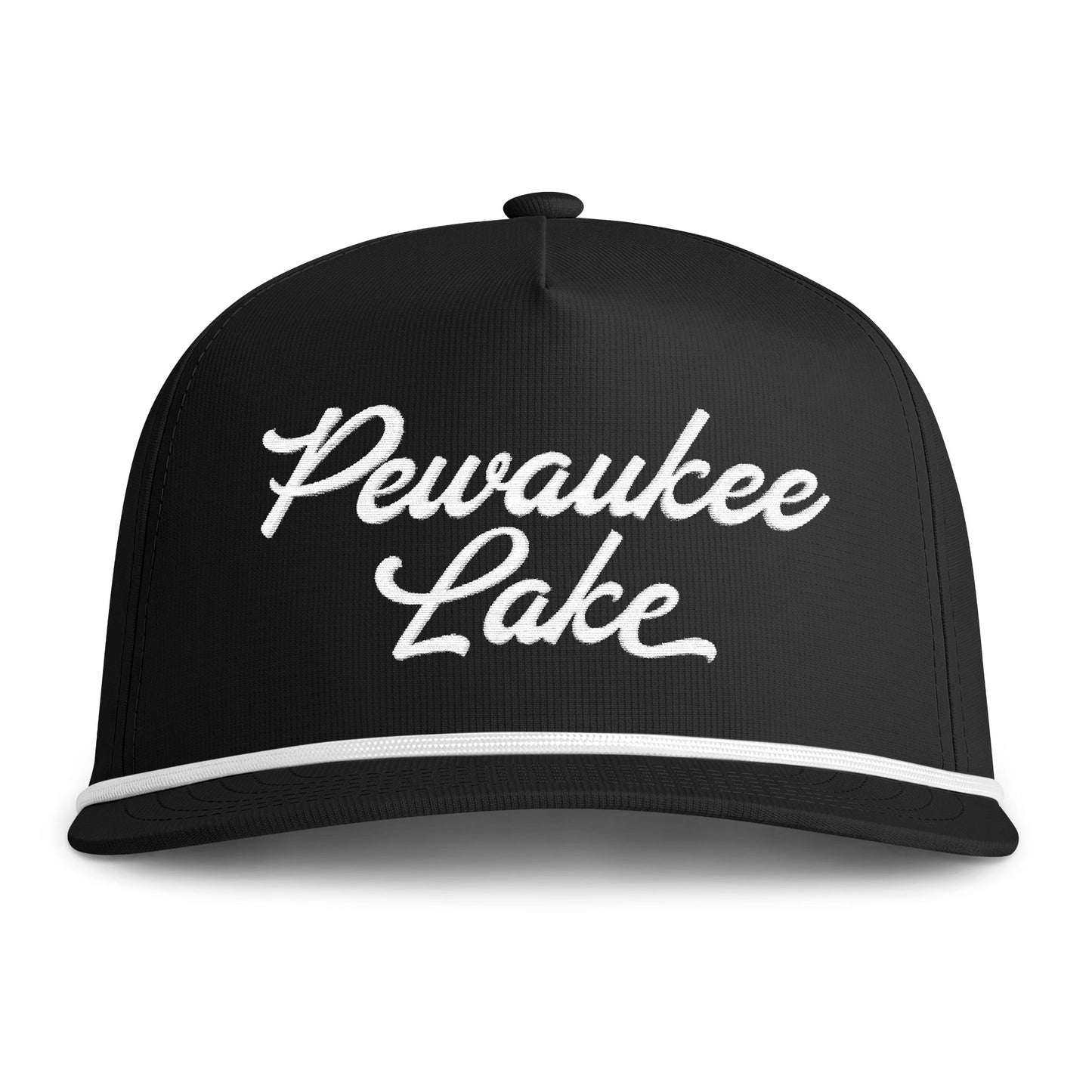 Pewaukee Lake Embroidered Rope Cap