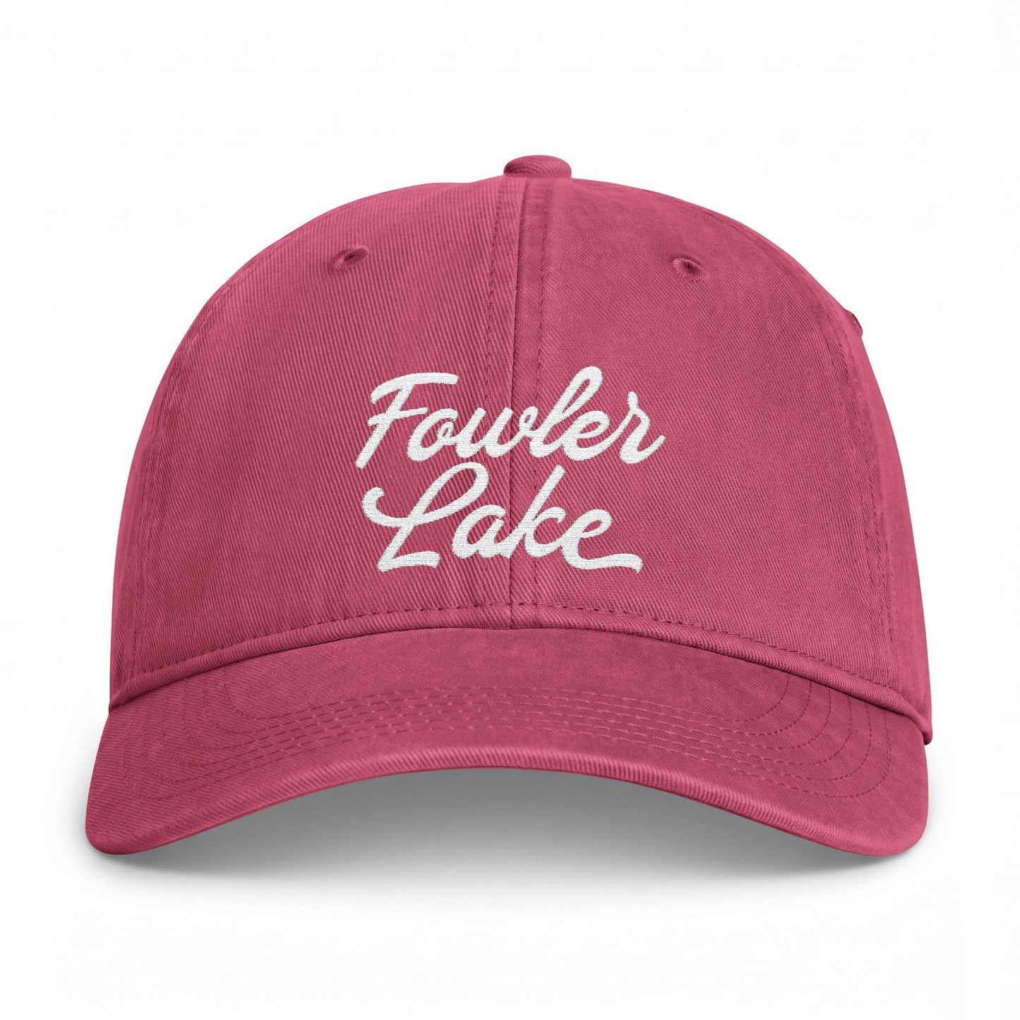 Fowler Lake Embroidered Vintage Washed Hat