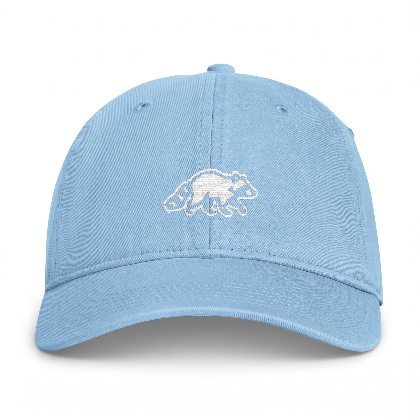 Raccoon Embroidered Vintage Washed Hat
