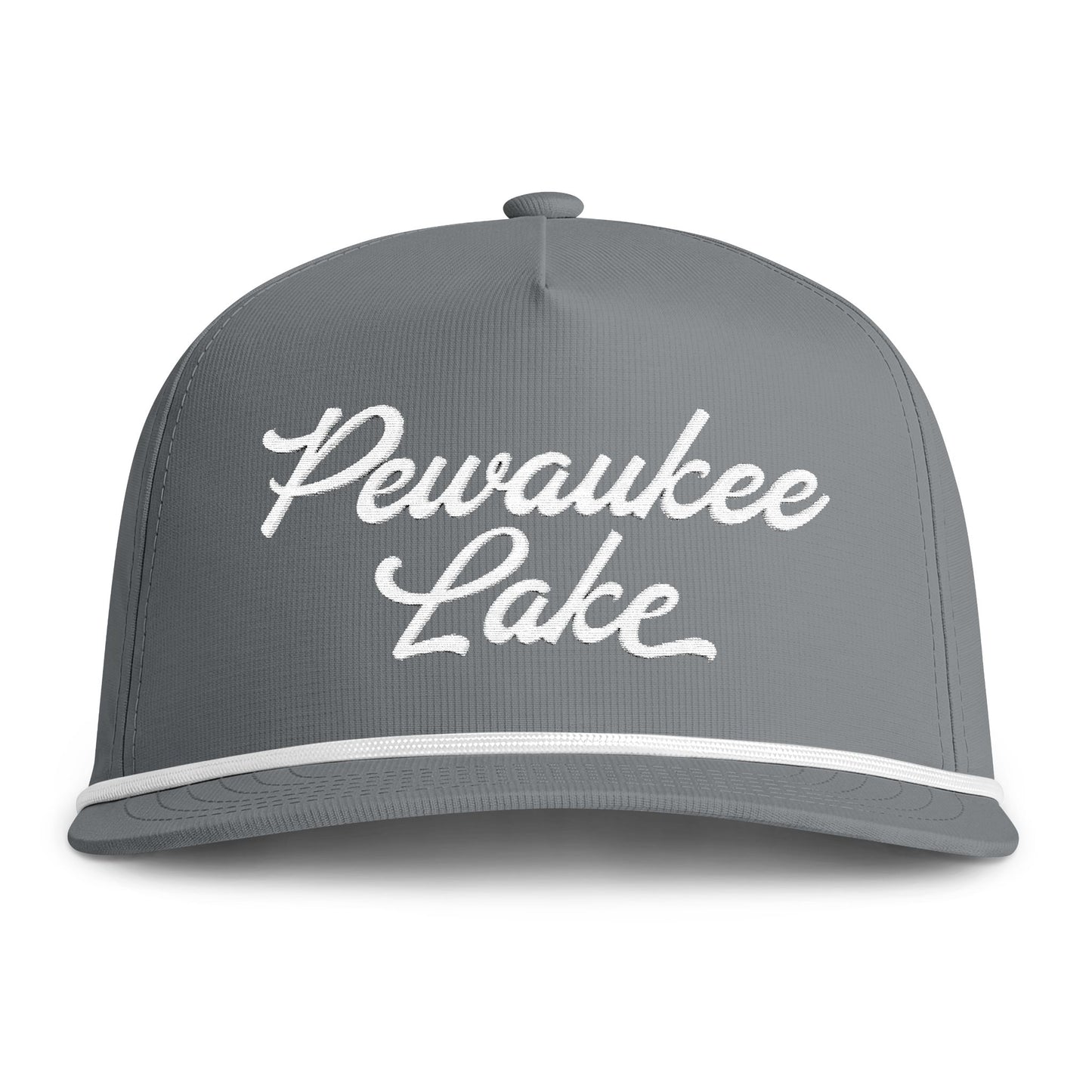 Pewaukee Lake Embroidered Rope Cap