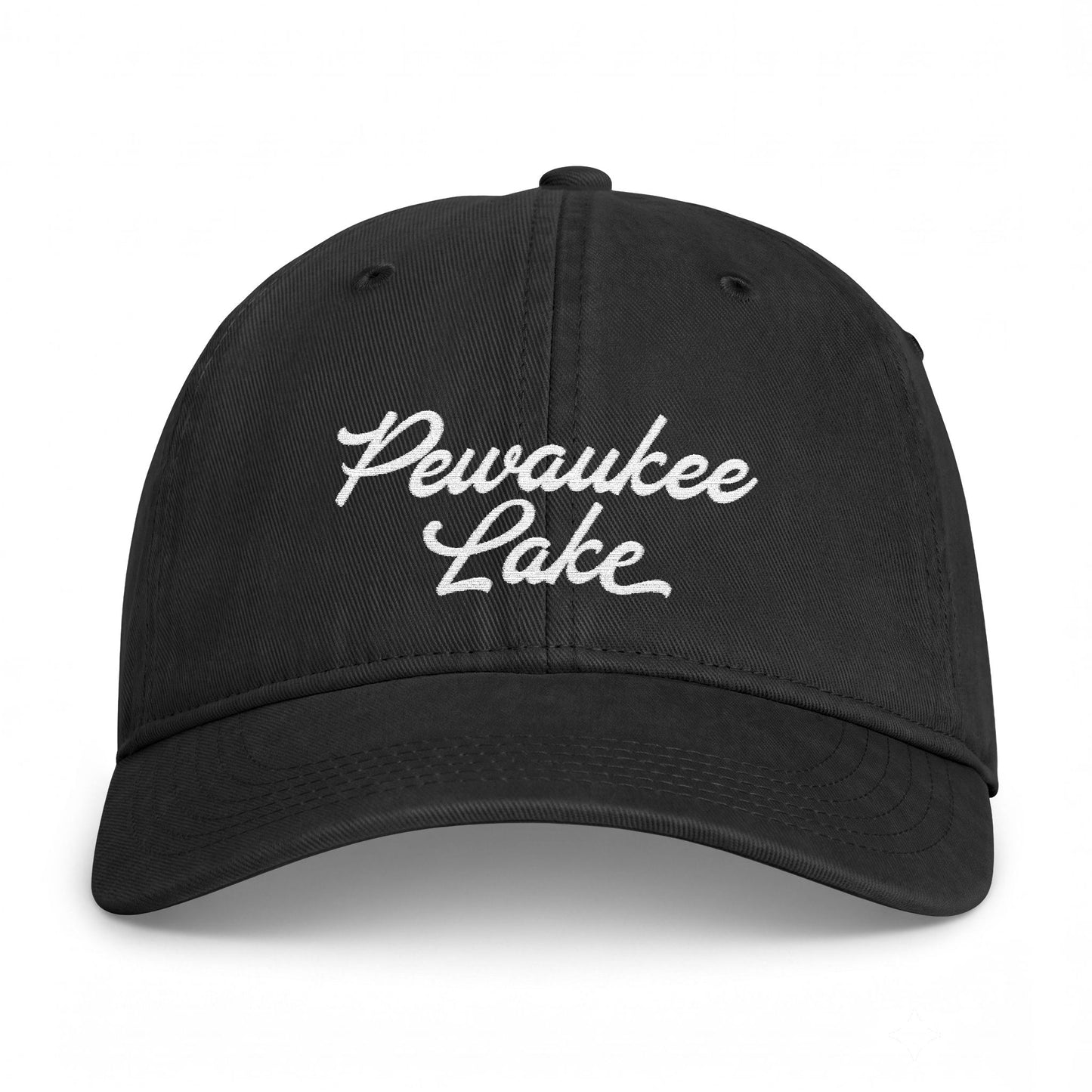 Pewaukee Lake Embroidered Vintage Washed Hat